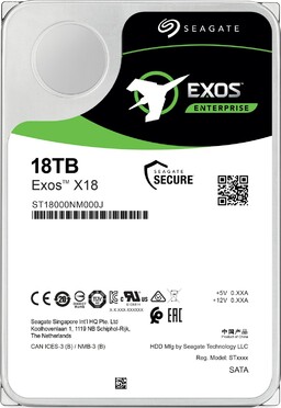 Seagate Exos X - X18 18TB, 512e/4Kn, SATA 6Gb/s