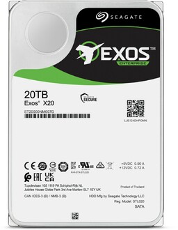 Seagate Exos X - X20 20TB, 512e/4Kn, SATA 6Gb/s